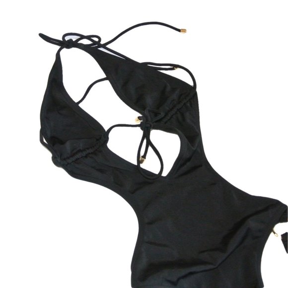Victoria’s‎ Secret Black MONOKINI Swimsuit One Piec - Picture 4 of 7